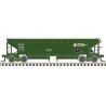 70-Ton Hart Ballast Car 3-Pack - Ready to Run - Master(R) -- British Columbia Railway 2507, 2510, 2520 (green, white), HO, Atlas