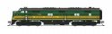 REFURBISHED R8766 EMD E7A, MEC 708, Green & Dulux Gold, Paragon4 Sound/DC/DCC, N, BLI, 8766