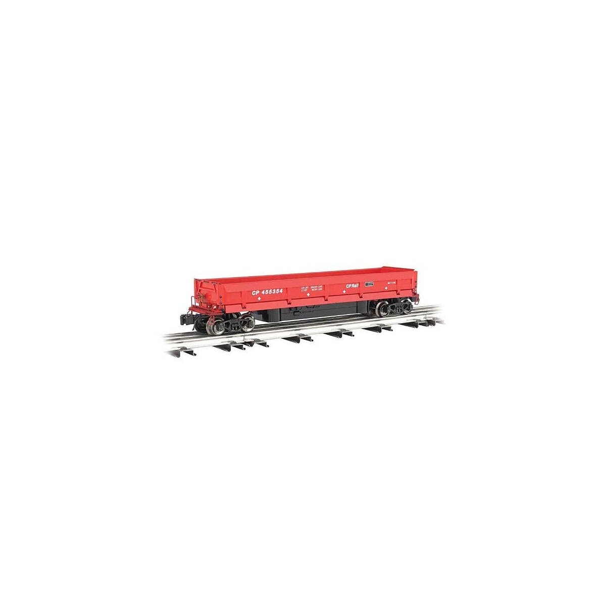 Operating Coal Dump Car - 3-Rail - Ready to Run - Williams(TM) -- Canadian Pacific (Action Red), O, Bachmann Industries 47951