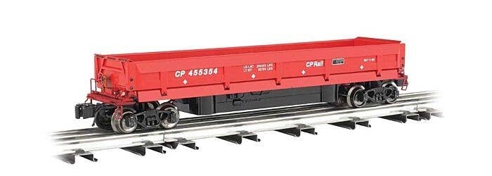 Operating Coal Dump Car - 3-Rail - Ready to Run - Williams(TM) -- Canadian Pacific (Action Red), O, Bachmann Industries 47951