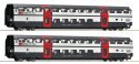 2 piece set (1): 2nd class double-deck coaches, SBB, HO, Roco 6200216