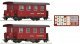2-piece set: Narrow gauge passenger coaches, Zillertalbahn, HOe, Roco 6240003