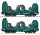 2 piece set: Coil transport wagons, FS, HO, Roco 6600181