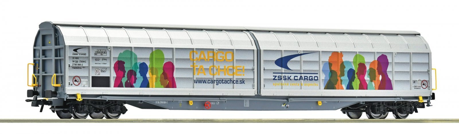 Sliding wall wagon, ZSSK coachgo, HO, Roco 6600225
