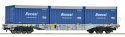 Container carrier wagon, AAE, HO, Roco 6600234