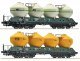 2 piece set: Silo wagons, CSD, HO, Roco 6600236