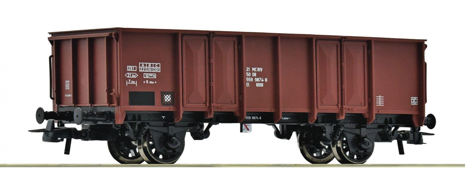 Open goods wagon, DR, HO, Roco 6600281