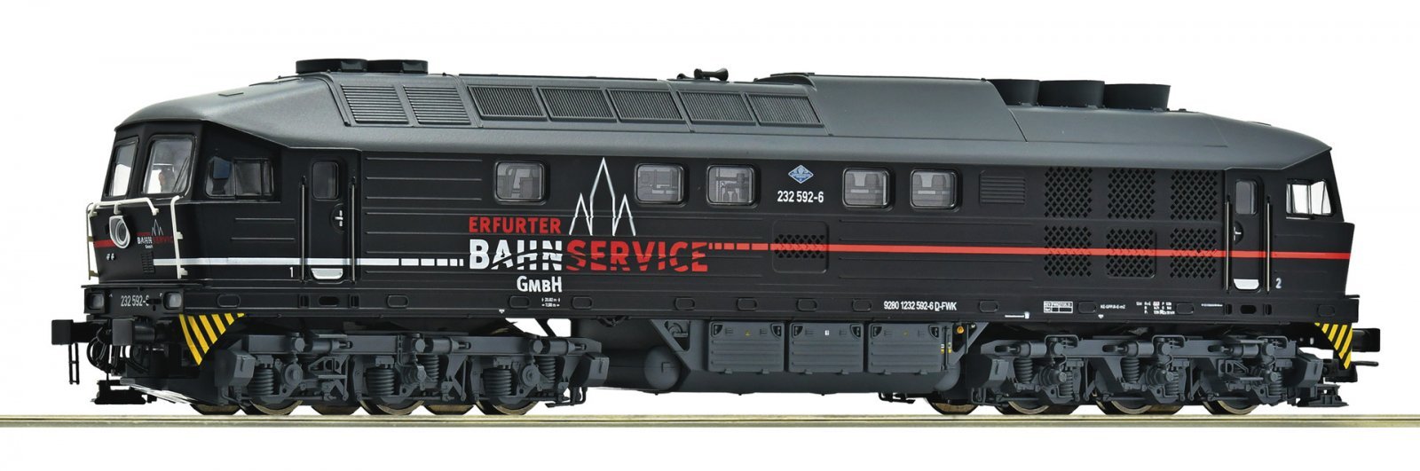 Diesel locomotive 232 592-6, EBS, HO, Roco 7300103