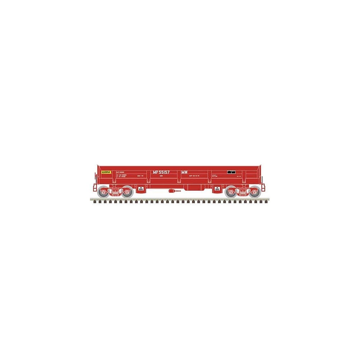 Difco Side-Dump Car - Ready-to-Run - Master(R) -- Missouri Pacific 55167 (Boxcar Red), N, Atlas Model Railroad Co. 50006054