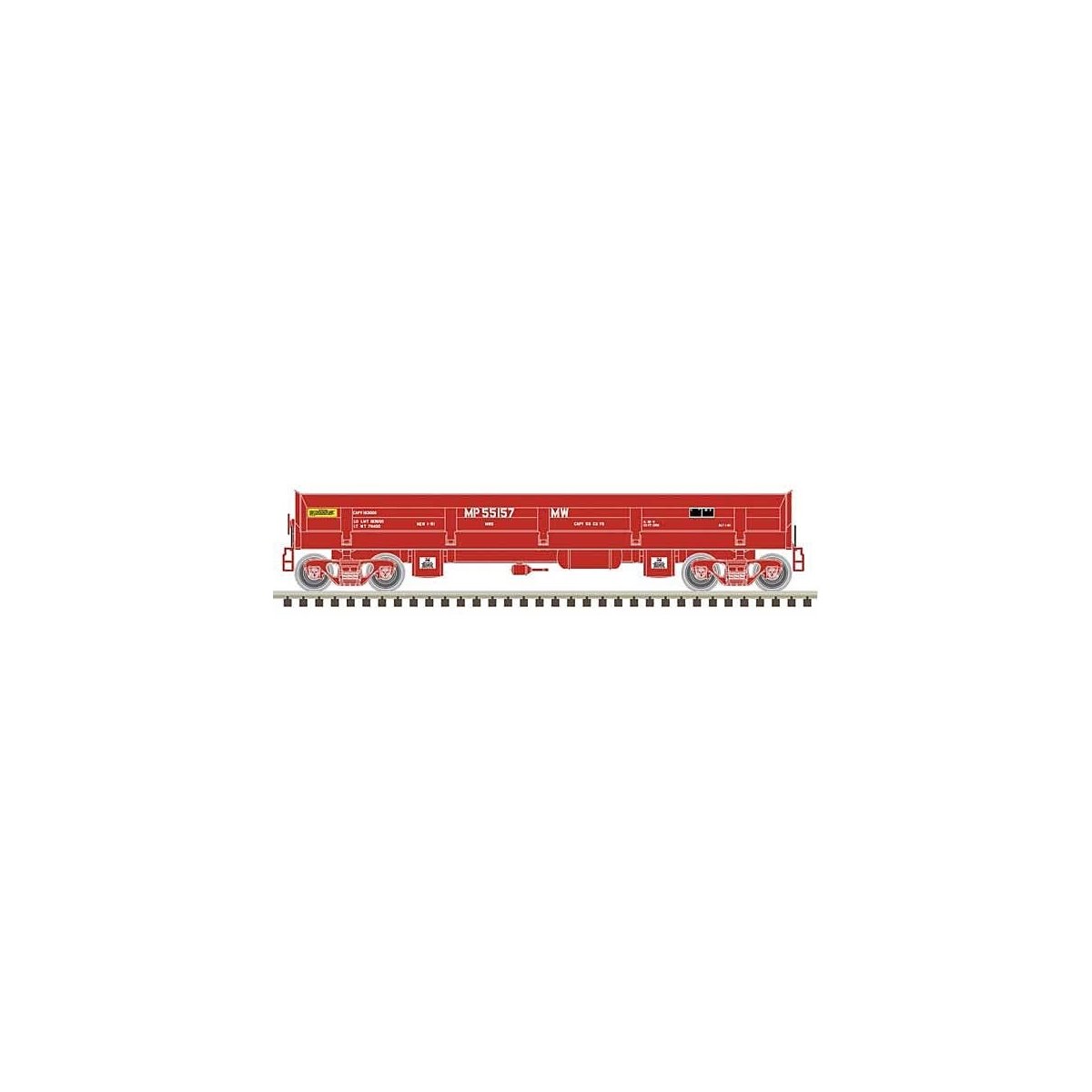 Difco Side-Dump Car - Ready-to-Run - Master(R) -- Missouri Pacific 55228 (Boxcar Red), N, Atlas Model Railroad Co. 50006055