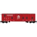 50′ Rib-Side Track Inspection Car, No Roofwalk - Ready to Run -- Canadian Pacific Kansas City CPKC CP 63 (red, silver, white),