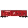 50′ Rib-Side Track Inspection Car, No Roofwalk - Ready to Run -- Canadian Pacific Kansas City CPKC CP 63 (red, silver, white),