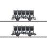 Type STCwf 2-Axle Dump Car 2-Pack - 3-Rail - Ready to Run -- Luxembourg State Railways CFL (Era III 1950s, gray), HO, Marklin, I
