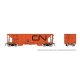 NSC Ballast Hopper - Ready to Run -- Canadian National Random from Set 2 (orange, black, Noodle Logo), HO, Rapido Trains Inc 158