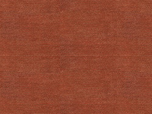 Printed Cardstock 3-D Texture Sheet -- Clinker Brick Wall 9-13/16 x 4-15/16′ 25 x 12.5cm, N, NOCH 56910