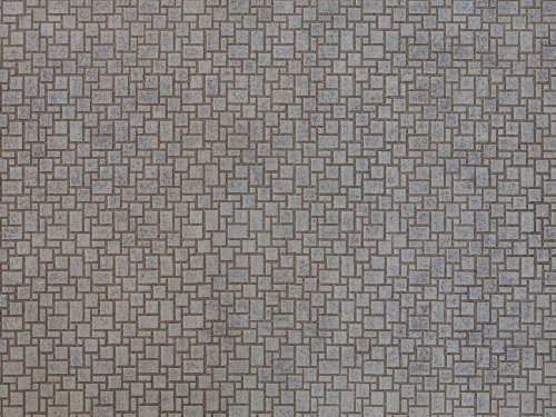 3-D Printed Cardstock Texture Sheet -- Modern Stone Paving 9-13/16 x 4-15/16′ 25 x 12.5cm, HO, NOCH 56722