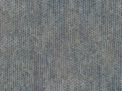 3-D Printed Cardstock Texture Sheet -- Old Town Paving Stones - Cobblestone 9-13/16 x 4-15/16′ 2, HO, NOCH 56721