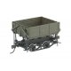 Wood Side-Dump Car 3-Pack - Ready to Run - Spectrum(R) -- Green, On30, Bachmann Industries 29804