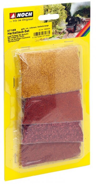 Autumn Leaf Foliage Set -- Yellow, Red, Red/Brown, Orange/Brown, All Scales, NOCH 7168