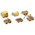Track Crew Work Train Kit -- Includes 3 Speeders (Nonpowered), 2 Trailers & Trailer w/Small Crane, HO, Durango Press 90