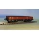Flat car - gondola - HO - Modela 87309-01