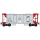 70-Ton 2-Bay Ballast Hopper with Side Chutes (Ballast Gates) - Ready to Run -- Chicago & North Western X201750 (gray, red), HO, 
