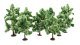 Deciduous Trees -- 3-15/16 to 5-1/2′ 10 to 14cm Tall pkg(8), All Scales, NOCH 24600