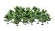 Deciduous Trees -- 1-9/16 to 3-15/16′ 4 to 10cm Tall pkg(16), All Scales, NOCH 24603
