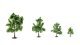 Deciduous Trees -- 1-9/16 to 3-15/16′ 4 to 10cm Tall pkg(16), All Scales, NOCH 24603