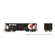 NSC Ballast Hopper 6-Pack - Ready to Run -- Canadian Pacific Set 2 (black, white, red, Multimark), HO, Rapido Trains Inc 158015