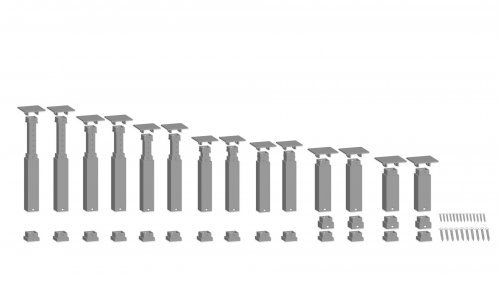 easy TRACK Pillar Set, Incline, NOCH 53941