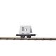 Flatcar with Concrete Panel Load - Feldbahn -- Unlettered (black), HOn2, Busch Gmbh & Co Kg 12236
