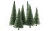 Fir Trees -- 5-1/2 to 7-1/16′ 14 to 18cm Tall pkg(6), All Scales, NOCH 24642