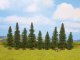 Fir Trees -- 3-1/8 - 4-3/4′ 8 - 12cm pkg(9), All Scales, NOCH 25086