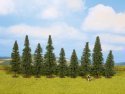 Fir Trees -- 3-1/8 - 4-3/4′ 8 - 12cm pkg(9), All Scales, NOCH 25086