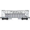 70-Ton 2-Bay Ballast Hopper with Side Chutes (Ballast Gates) - Ready to Run -- Reading and Northern 106 (gray, white), HO, Bowse