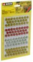 Grass Tufts -- Flowering Plants - Yellow, Red, White 1/4′ 6mm Fibers pkg(104), All Scales, NOCH 7135