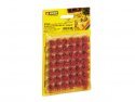 Grass Tufts XL -- Blooming Red Flowers 3/8′ 9mm Fiber Tufts pkg(42), All Scales, NOCH 7042
