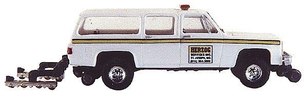 Maintenance-of-Way (MOW) / Work Train Equipment (Unpainted Metal Kit) -- Herzog Rail Flaw Detector Attachment (Fits 729-900142, 