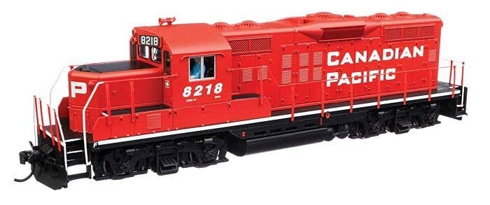 EMD GP9 Phase II with Chopped Nose - ESU(R) Sound and DCC -- Canadian Pacific 8218 (red, white), HO, WalthersMainline 20435