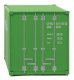 20′ Corrugated Container with Flat Panel - Assembled -- CP Ships (green, white), HO, Walthers SceneMaster 8010