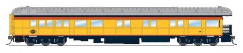 Heavyweight Business Car Observation - Ready to Run -- Chessie Steam Special 18 (yellow,, HO, Broadway Limited Imports 9