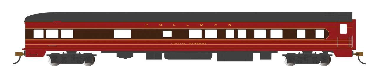 85′ Smooth-Side Observation with Interior Lights - Ready to Run -- Pennsylvania Railroad Jun, HO, Bachmann Industries 14