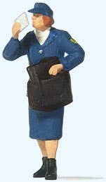 Individual Figure -- Postwoamn Letter Carrier, HO, Preiser Kg 28243