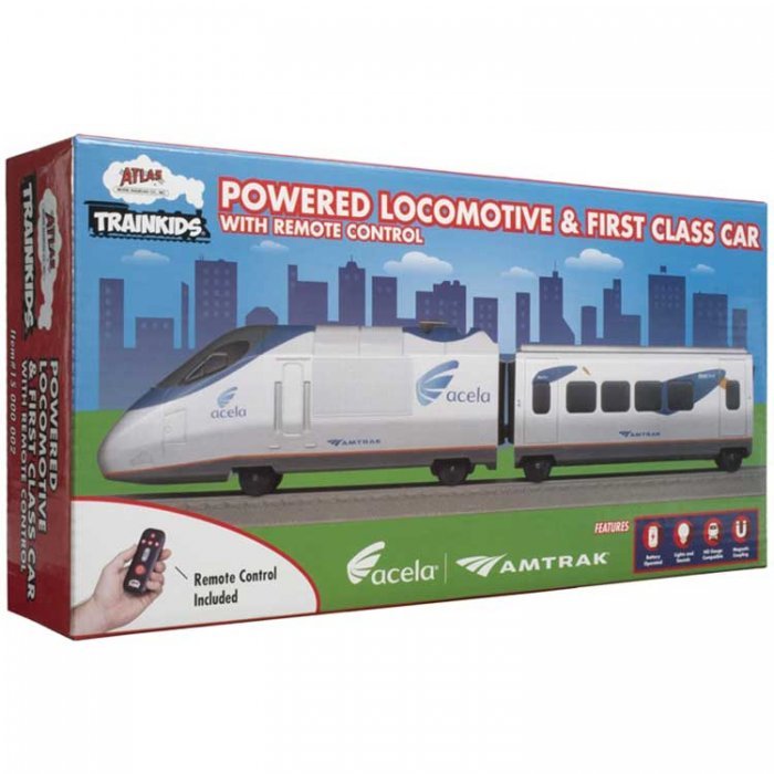 Trainkids - Locomotive & First Class Car Add-On Set for Battery-Powered Train -- Amt, HO, Atlas Model Railroad Co. 15000