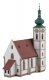 Village Church -- Kit - 5-7/16 x 2-15/16 x 8-1/16′ 13.8 x 7.5 x 20.5cm, N, Faller Gmbh 231726