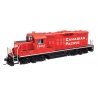 EMD GP9 Phase II with Chopped Nose - Standard DC -- Canadian Pacific 1624 (red, white), HO, WalthersMainline 10435