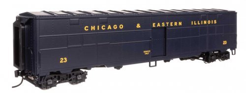 CBQ-Style Express Boxcar Troop Kitchen Conversion - Ready to Run -- Chicago & Eastern Illinois 23, HO, WalthersProto 108
