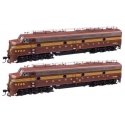 EMD E8 A-A with LokSound 5 Sound & DCC -- Pennsylvania Railroad 5705A, 5763A (Class EP-22 Tuscan, Five-Stripe), HO, WalthersProt
