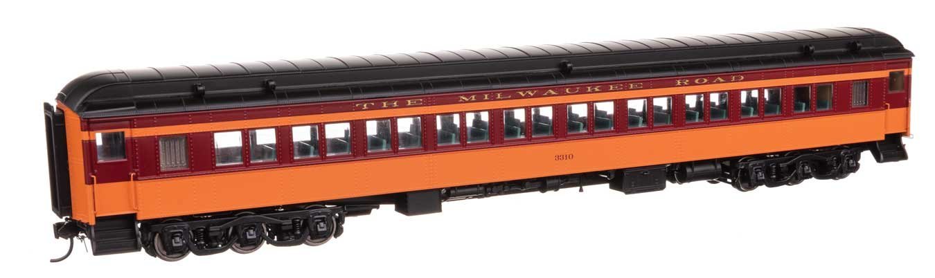 85′ Pullman-Built Heavyweight Paired-Window Coach - Ready to Run -- Milwaukee Road 3310, HO, WalthersProto 17608